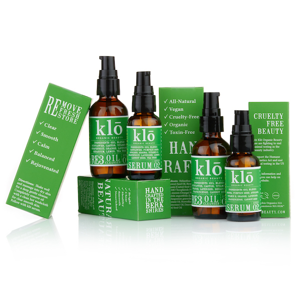 Klo Organic Beauty full skin care line.