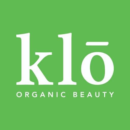 Klo Organic Beauty logo with green background.